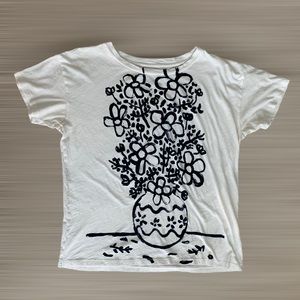 J CREW graphic t- shirt MICHAEL DE FEO FOR J CREW